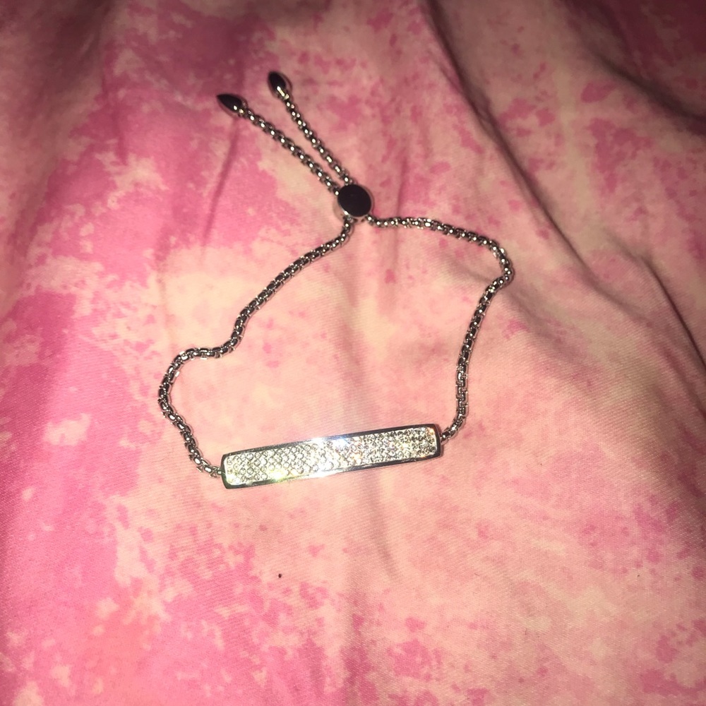 Rhinestone adjustable bracelet